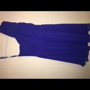 Royal blue dinner dress. Perfect for summer time.